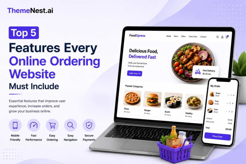 Top 5 Features Every Online Ordering Website Must Include